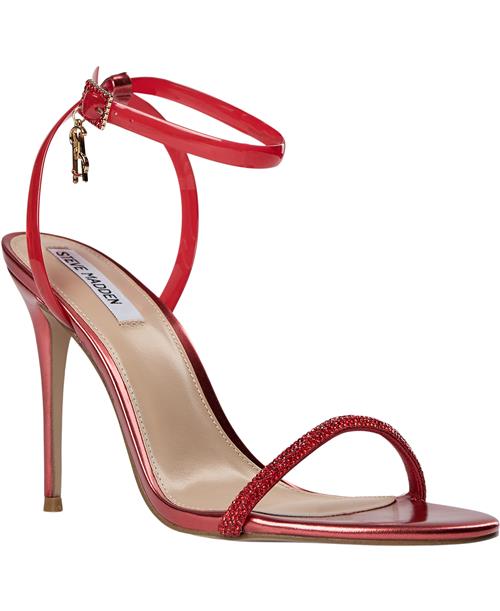 Se Steve Madden Balia Sandal Kvinde Red Højhælede Sandaler Str 43 - hos Magasin ved Magasin