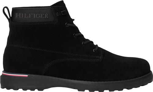 Tommy Hilfiger Corporate Outdoor Suede Boot Mand Black Snørestøvler Str 43 - hos Magasin