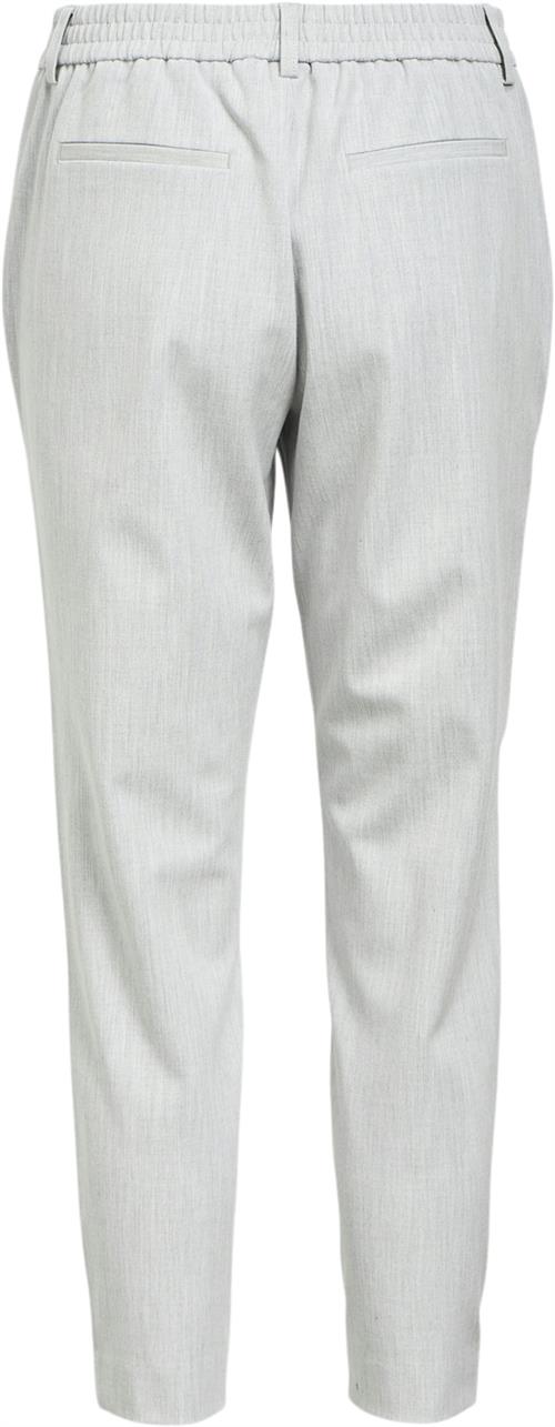 Object Objlisa Slim Pant Noos Kvinde Light Grey Melange Bukser Med Smalle Ben Str 38 - hos Magasin