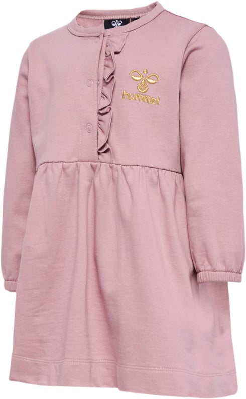 Hummel Hmlselina Dress L/S Str 12-18 mdr / 86 cm - Deauville Mauve Kjoler hos Magasin