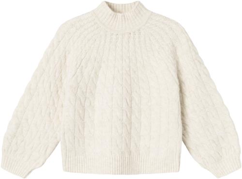 Se Name It Nkfnadalie LS Knit Str 116 - Jet Stream Strik hos Magasin ved Magasin