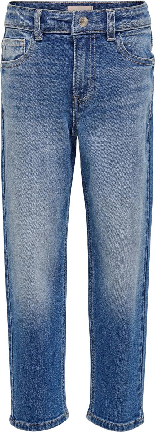 ONLY Koncalla MOM FIT DNM Azg159 Noos Kvinde Blå Straight Jeans Str 146 - hos Magasin