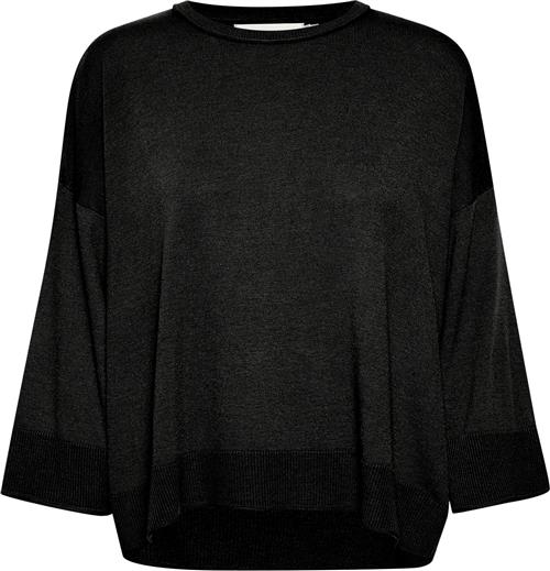 Se InWear Ilzeiw Pullover Kvinde Black Sweaters Casual Fit Str XS - hos Magasin ved Magasin