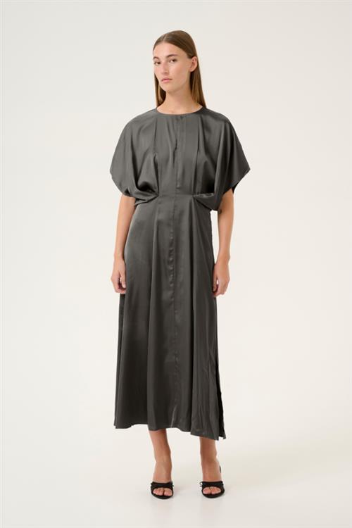 Karen by Simonsen Kbpeel Oline Dress Kvinde Thunderstorm Maxi Kjoler Str 34 - hos Magasin