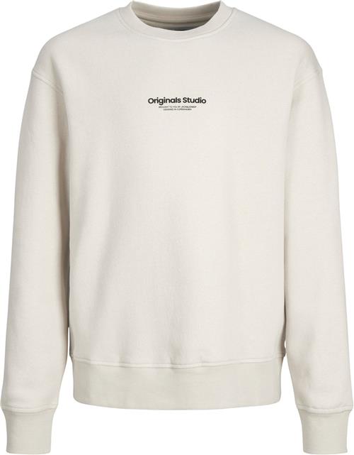 Jack & Jones Jorvesterbro Sweat Crew Neck Noos J Str 164 - Moonbeam/loose Sweatshirts hos Magasin