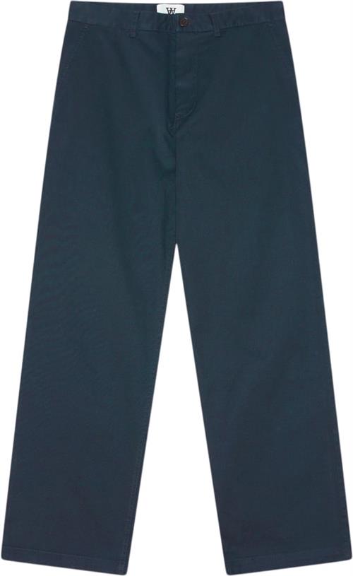 Se Wood Wood Silas Classic Trousers Mand Navy Chinos Str 30 - Bomuld hos Magasin ved Magasin