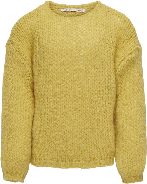 Se ONLY Kognewnordic Life LS Oneck KNT Kvinde Misted Yellow Sweaters Str 146/152 - hos Magasin ved Magasin