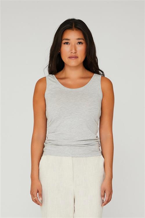 Se A-VIEW Stabil Tank top Kvinde Light Grey Melange Tanktoppe Str M - hos Magasin ved Magasin