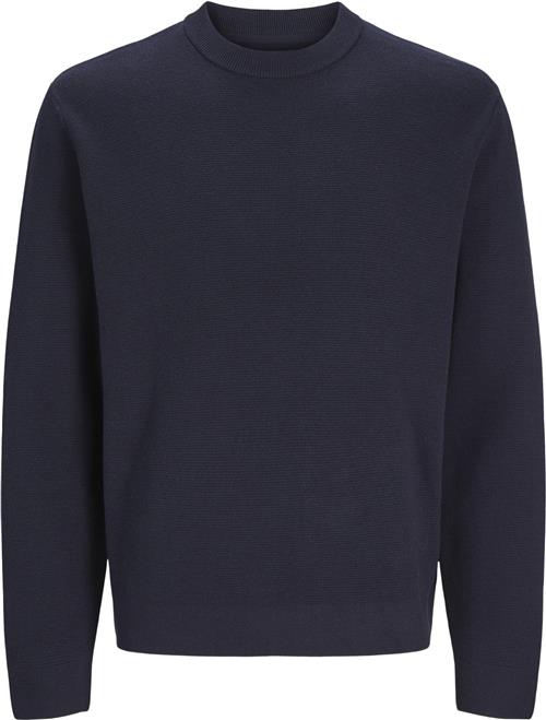 Se Jack & Jones Jprblamilano Stitch Knit Crew Neck Mand Night Sky Sweaters Relaxed Fit Str L - hos Magasin ved Magasin