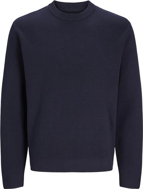 Se Jack & Jones Jprblamilano Stitch Knit Crew Neck Mand Night Sky Sweaters Relaxed Fit Str M - hos Magasin ved Magasin