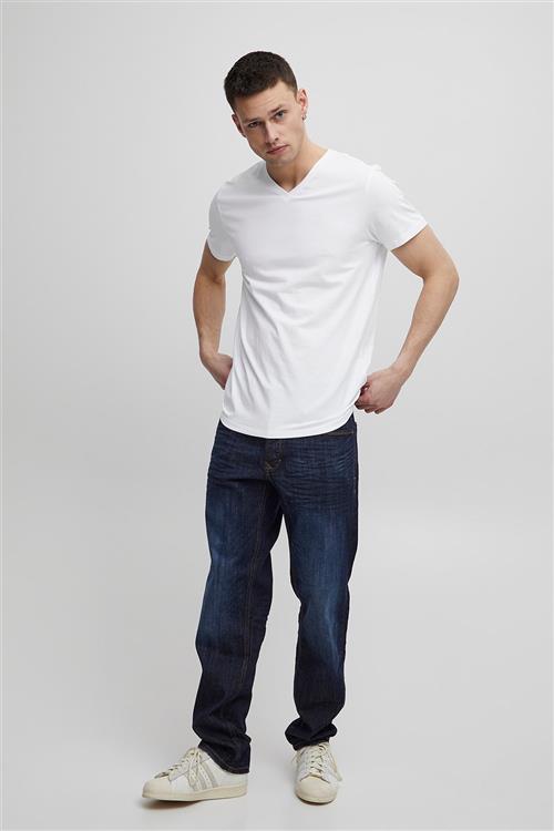 Se Blend Bhdinton Vneck tee 2-pack Noos Mand White Kortærmede T-shirts Str S - hos Magasin ved Magasin