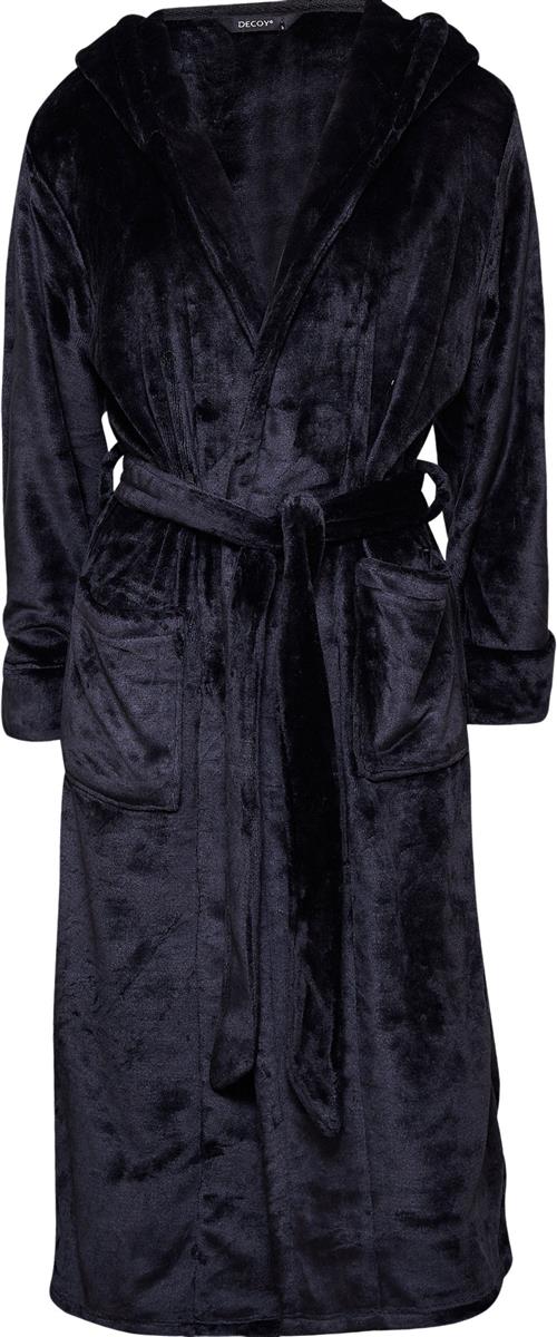 Decoy Decoy Long Robe W/hood Morgenkåber Str M - hos Magasin