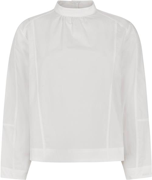 esmé studios Esrosa LS Blouse Kvinde Snow White Langærmede Bluser Str L - hos Magasin