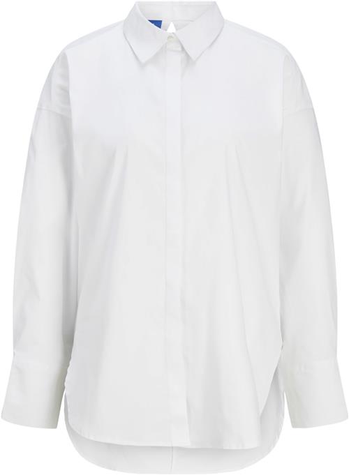 JJXX Jxmagna Shirt WVN Kvinde Bright White Langærmede Skjorter Str M - hos Magasin