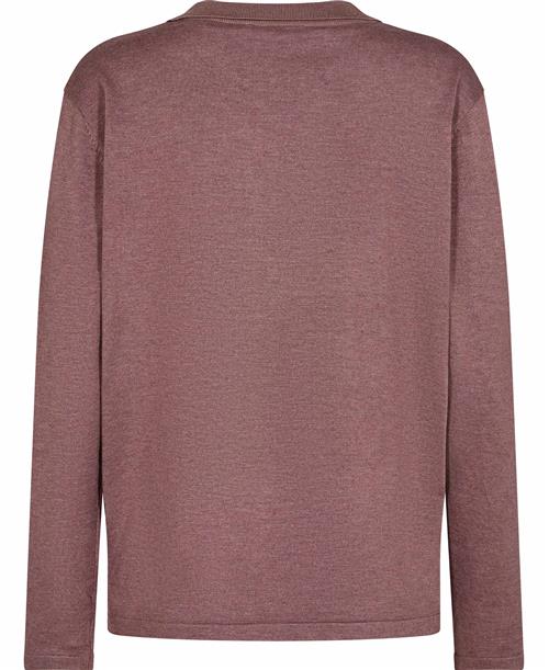 Saint Tropez Milasz Polo Pullover Kvinde Antler Melange Sweaters Str XS - hos Magasin