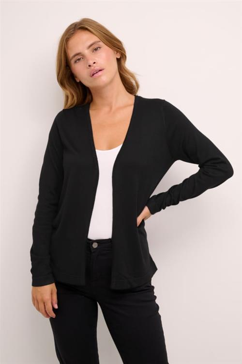 Kaffe Kafenia Astrid Cardigan Kvinde Sort Cardigans Regular Fit Str L - Nylon hos Magasin