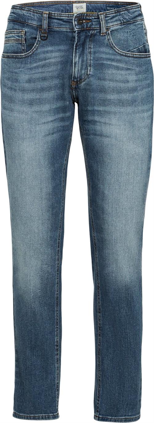 Se Camel Active 5pkt Slim Fit Mand Indigo Jeans Slim Fit Str 38/34 - hos Magasin ved Magasin