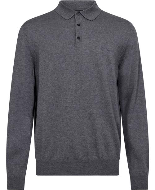 BOSS Boss Men Business Leisure Knitwear Mand Medium Grey Sweaters Str L - hos Magasin