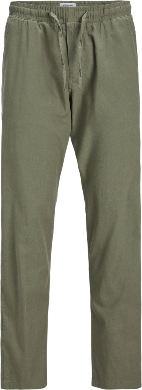 Jack & Jones Jpstkane Jjsummer Linen Blend Jogge Mand Dusty Olive Casual Bukser Relaxed Fit Str S - hos Magasin