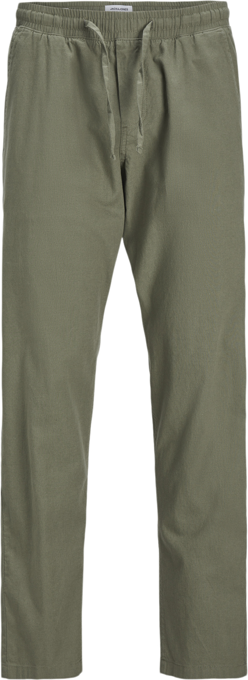 Jack & Jones Jpstkane Jjsummer Linen Blend Jogge Mand Dusty Olive Casual Bukser Str S - hos Magasin