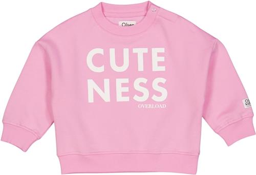 Se Müsli by Green Cotton Olsen Kids Cuteness Sweatshirt Baby Str 98 - Bonbon Bluser Bomuld hos Magasin ved Magasin