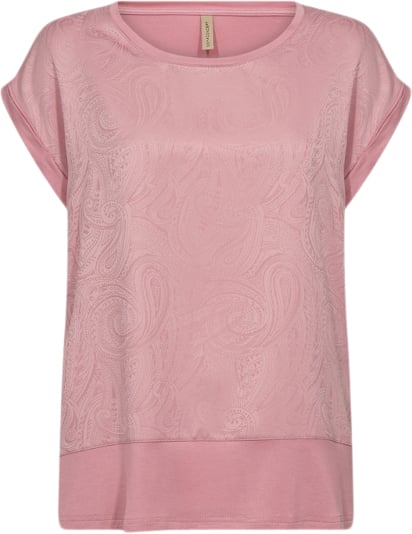 soyaconcept Scfaith 1 T-shirt Rosa Kvinde 4210 Rosa Kortærmede T-shirts Str L - Polyester hos Magasin