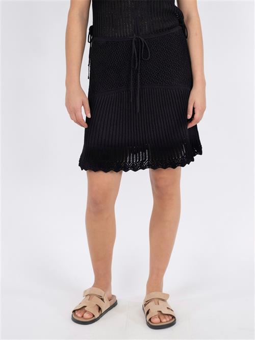 Neo Noir Judith Knit Skirt Kvinde Black Korte Nederdele Str 34 - hos Magasin