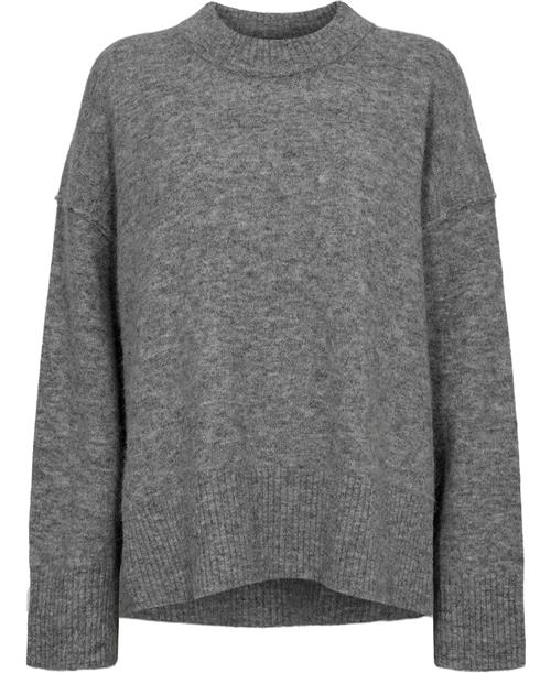 DAY Birger et Mikkelsen Josie Cozy Days RD Kvinde Medium Grey Melange Sweaters Str XL - hos Magasin