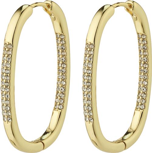 Se Pilgrim Star Recycled Hoops, Goldplated one size - Creoler hos Magasin ved Magasin