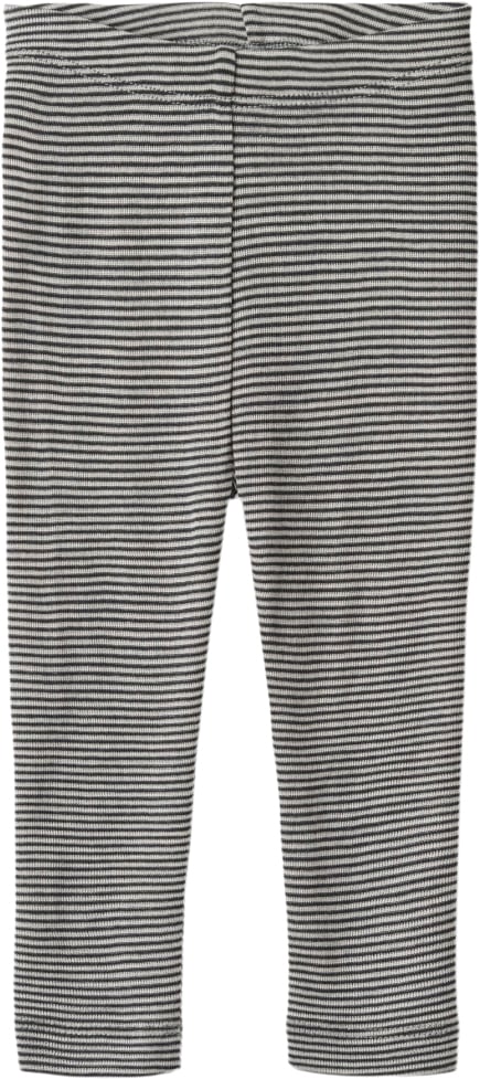 Wheat Uld Leggings Str 68/6m Uld - Navy Stripe Leggings hos Magasin