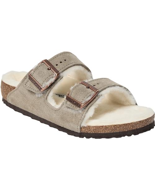 Birkenstock Arizona Kids Leve Shearling Taupe LAF Taupe Sandaler Str 33 - hos Magasin