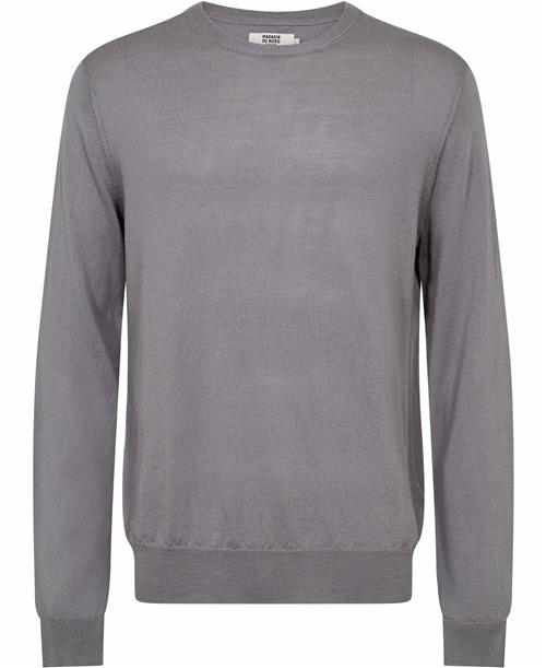 Se Magasin du Nord Collection Magasin Morgan 2 100% RWS Merino Wool Mand Ultimate Gray Sweaters Str L Merino ved Magasin