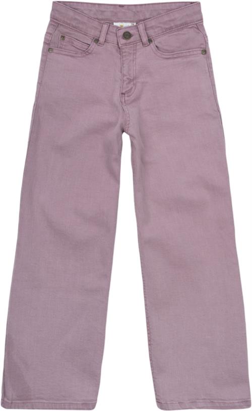 The New Tnlania Wide Jeans Str 122-128 cm/7-8 år Piger - Orchid Haze Jeans Bomuld hos Magasin