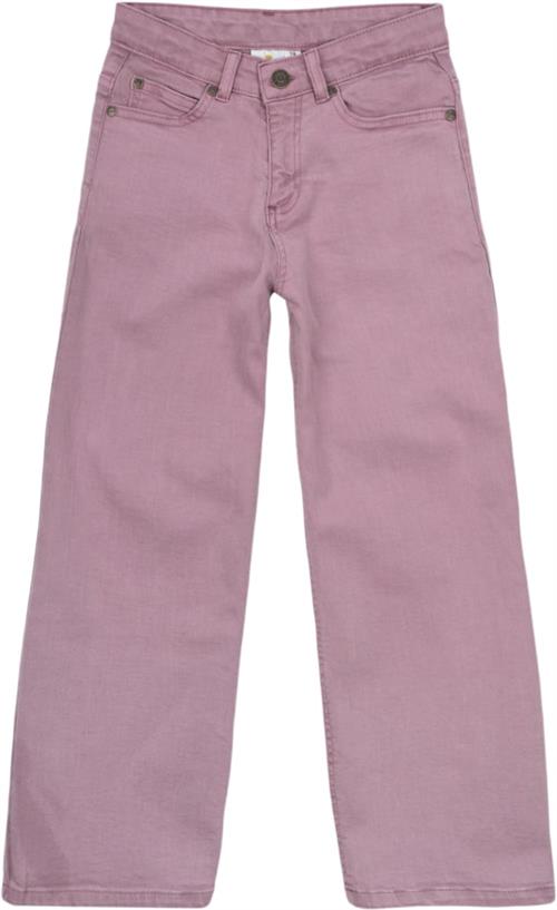 The New Tnlania Wide Jeans Str 146-152 cm/11-12 år Piger - Orchid Haze Jeans Bomuld hos Magasin