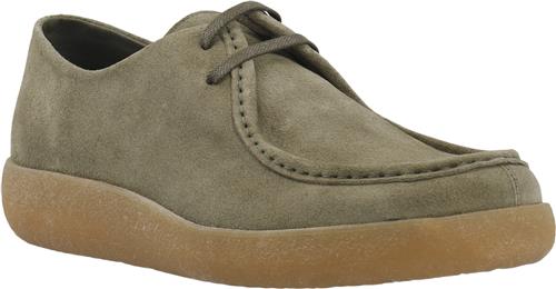 Bianco Biaasher Moc Toe Lace Up Shoe Suede Mand Olive Business Sko Str 42 - hos Magasin