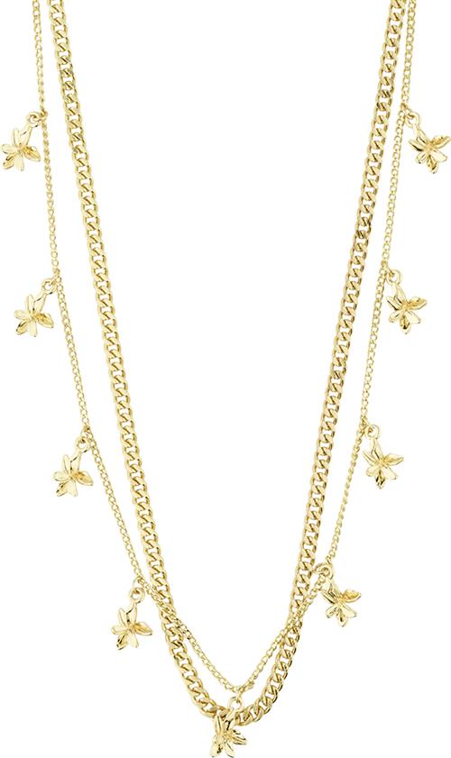 Se Pilgrim Riko Recycled Necklaces, 2in-1 set, Gold-plated one size - Halskæder Med Vedhæng hos Magasin ved Magasin