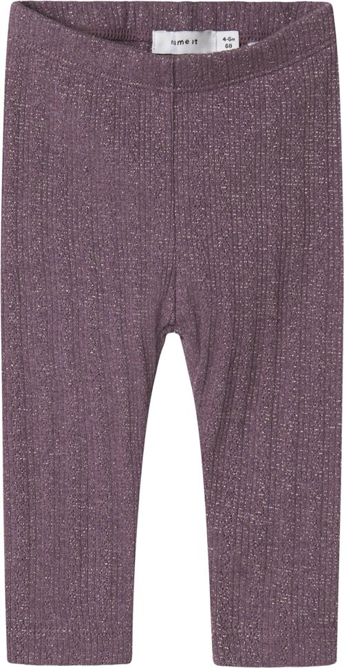 Se Name It Nbfohusa Legging Str 68 - Arctic Dusk Leggings hos Magasin ved Magasin