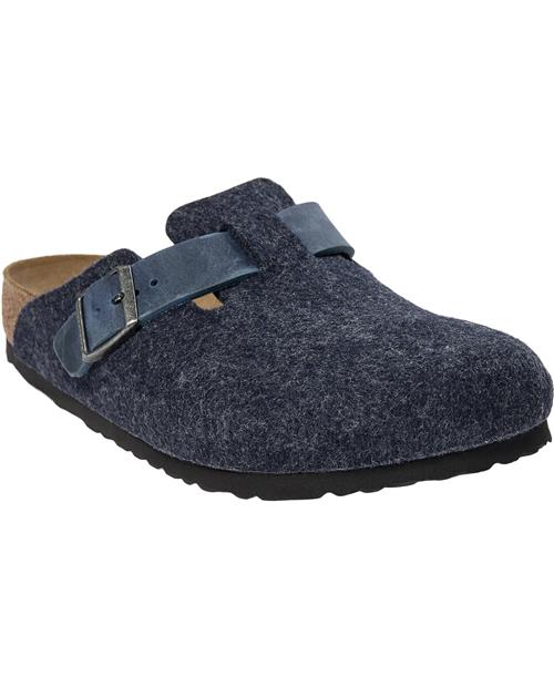 Se Birkenstock Boston Fe/le Midnight Mand Midnight Sandaler Str 45 - hos Magasin ved Magasin