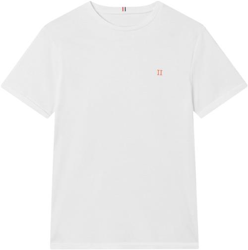 Les Deux Nørregaard Tshirt Kids Str 158/164 - White/orange Kortærmede T-shirts Bomuld hos Magasin