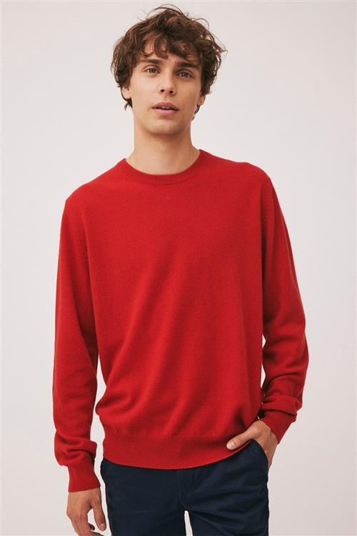 Magasin du Nord Collection Magasin Mads 2 100 Cashmere Mand Haute Red Sweaters Str L Cashmere