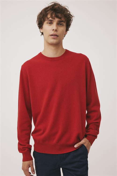 Magasin du Nord Collection Magasin Mads 2 100 Cashmere Mand Haute Red Sweaters Str XL Cashmere