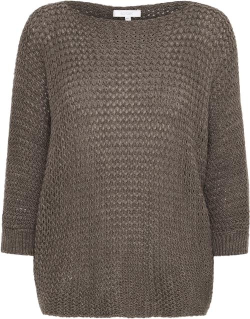 Sorbet Sbcarly Knit Blouse Kvinde Chocolate Brown Sweaters Str M/L - hos Magasin