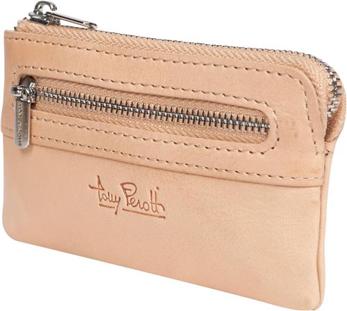 Tony Perotti Key Pouch With Zipper and Coin Pocket 11,5x7x2cm - Kortholdere Læder hos Magasin