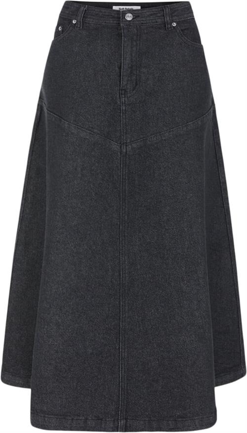 Se Soft Rebels Srjennie Denim Midi Skirt Kvinde Black Midi Nederdele Str L Denim - hos Magasin ved Magasin