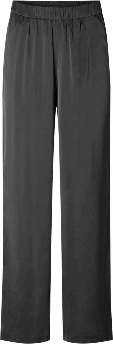 Se Selected Femme Slflenatinni Relaxed MW Wide Pant Kvinde Volcanic Ash Bukser Med Lige Ben Str 42 - hos Magasin ved Magasin