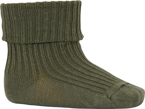 mpKids Cotton rib Baby Socks Str 17/18 - Olivine Strømper hos Magasin