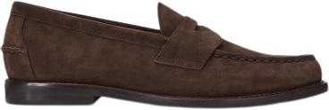 Polo Ralph Lauren Suedealston Penny-cs-lfr Mand Dark Brown Loafers Str 41 - hos Magasin