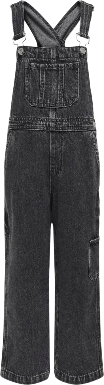 ONLY Kogdaffy Carpenter Overall DNM AZG Str 158 - Washed Black Bukser Denim hos Magasin