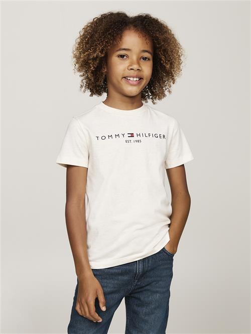 Tommy Hilfiger U Essential TEE S/S Str 8 - Calico Heather Kortærmede T-shirts hos Magasin