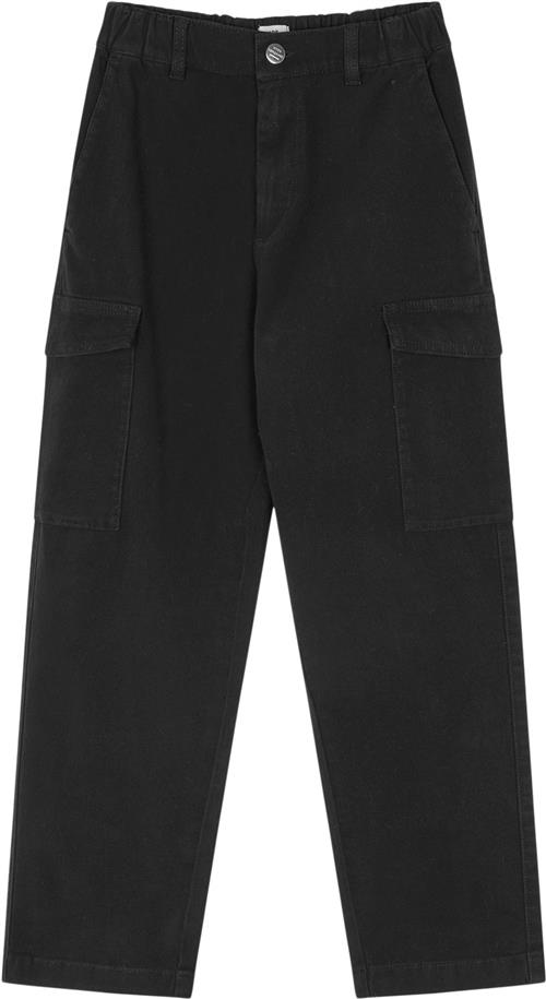 Se Mads Nørgaard - Copenhagen Soft Canvas Cargoni Pants Str 4 år - Sort Bukser hos Magasin ved Magasin